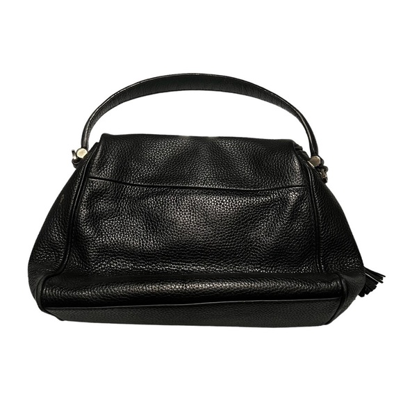 KATE SPADE New York Mini Carmen Southport Avenue Leather Fold-Over Bag Black - Picture 2 of 10